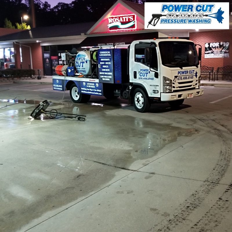 Power Cut Pressure Washing Truck