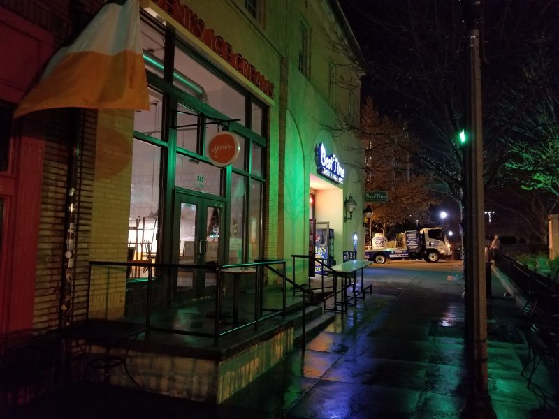 Commercial Building at Night